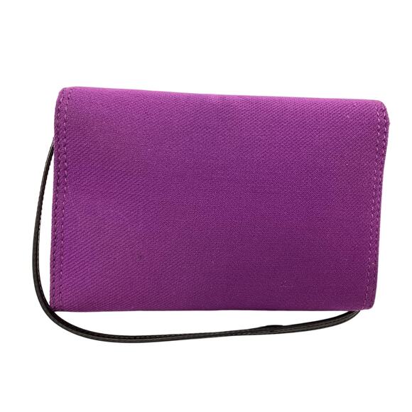 Kate Spade Purple Tweed & Black Patent Leather Toggle Accent Crossbody Rare EUC - Picture 8 of 12